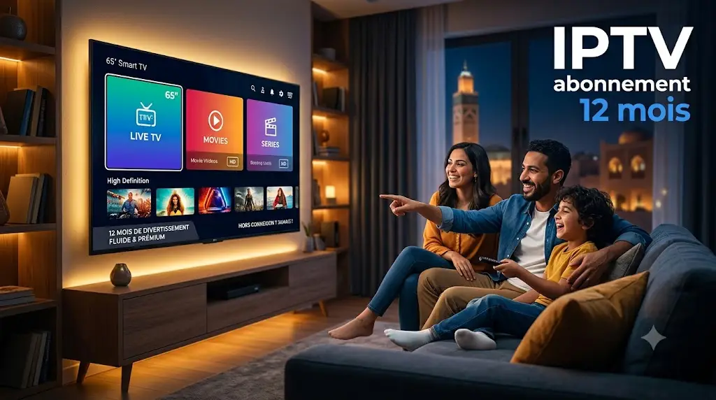 IPTV abonnement 12 mois