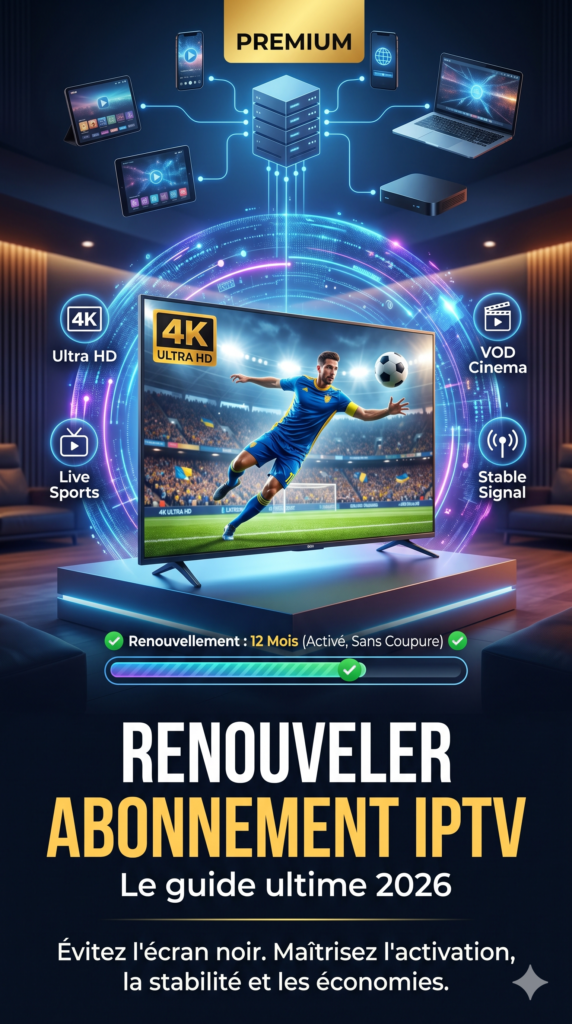 Renouveler abonnement IPTV