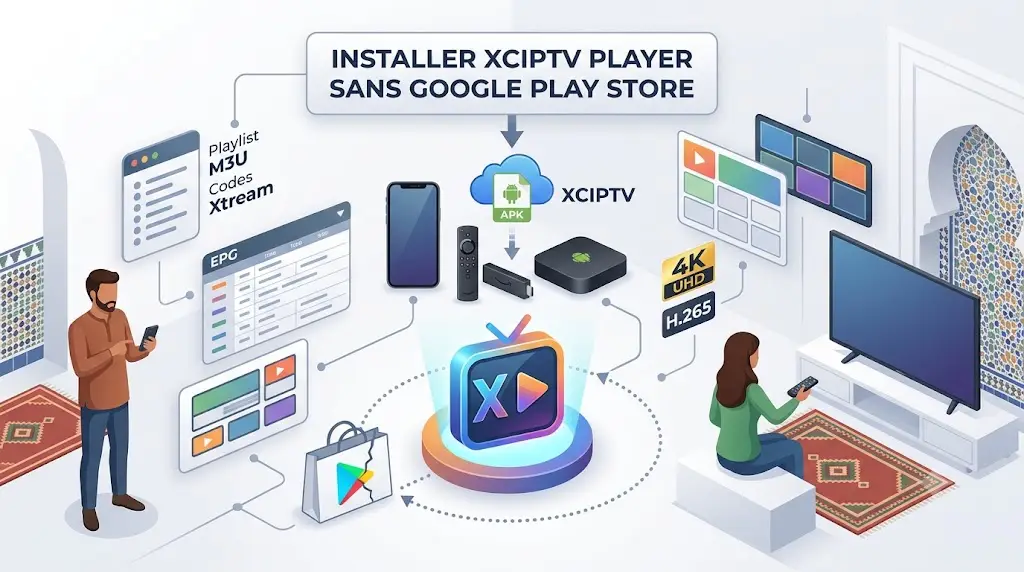 XCIPTV Player sans Google Play Store