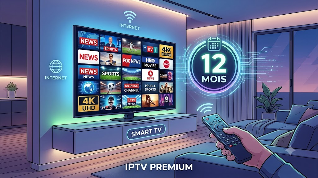 abonnement iptv 12 mois smart tv​